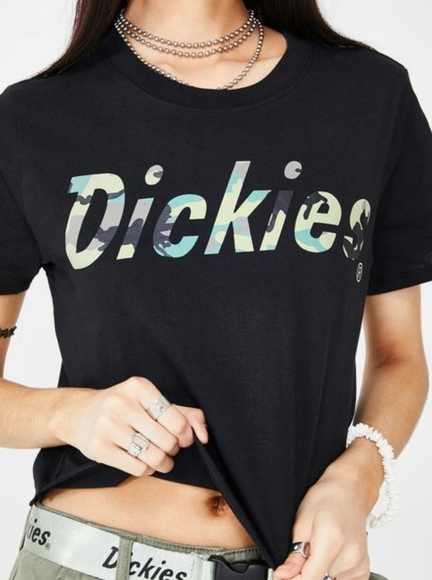 DICKIES Camo Crop Tee ~ NWT - Picture 1 of 9
